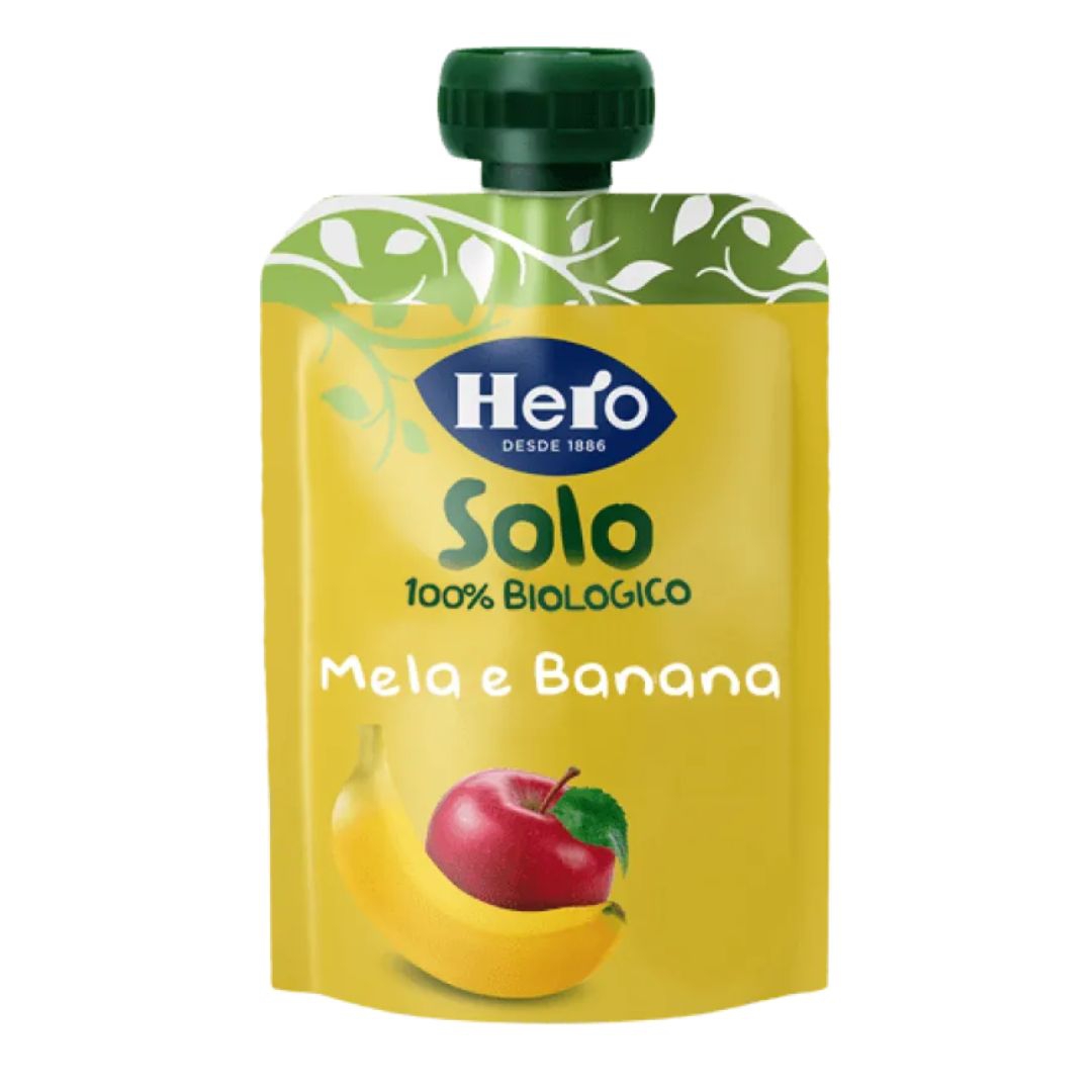 Hero Solo 100% Biologico Mela e Banana 100 gr