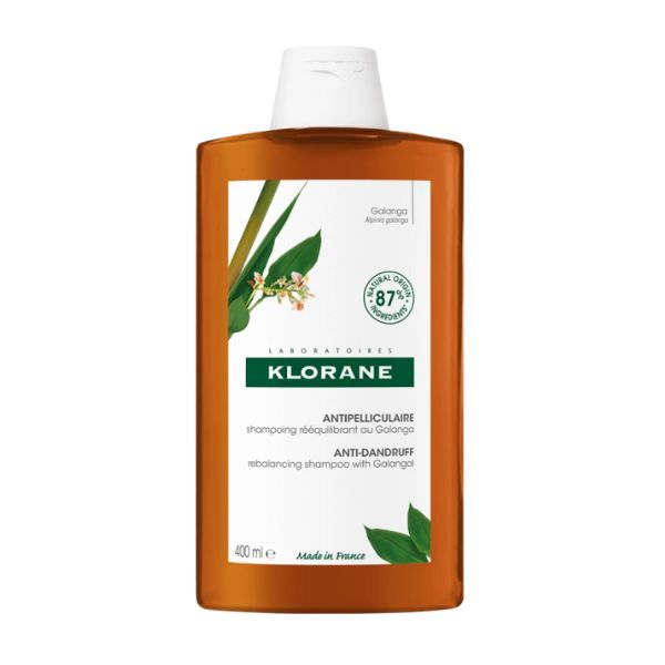 Klorane Shampoo Riequilibrante Galanga per Forfora Secca e Grassa 400 ml