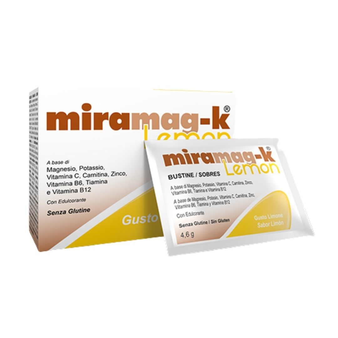 Miramag-k Lemon Integratore per l'Affaticamento e la Stanchezza 20 Bustine