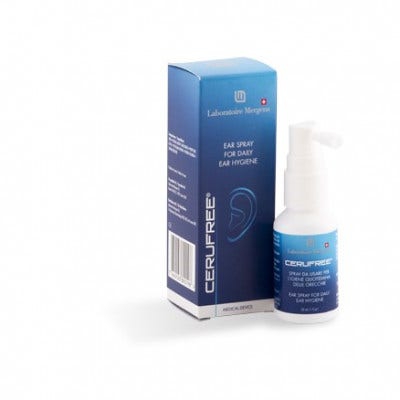 Cerufree Spray Auricolare per l'Igiene Quotidiana delle Orecchie 30 ml