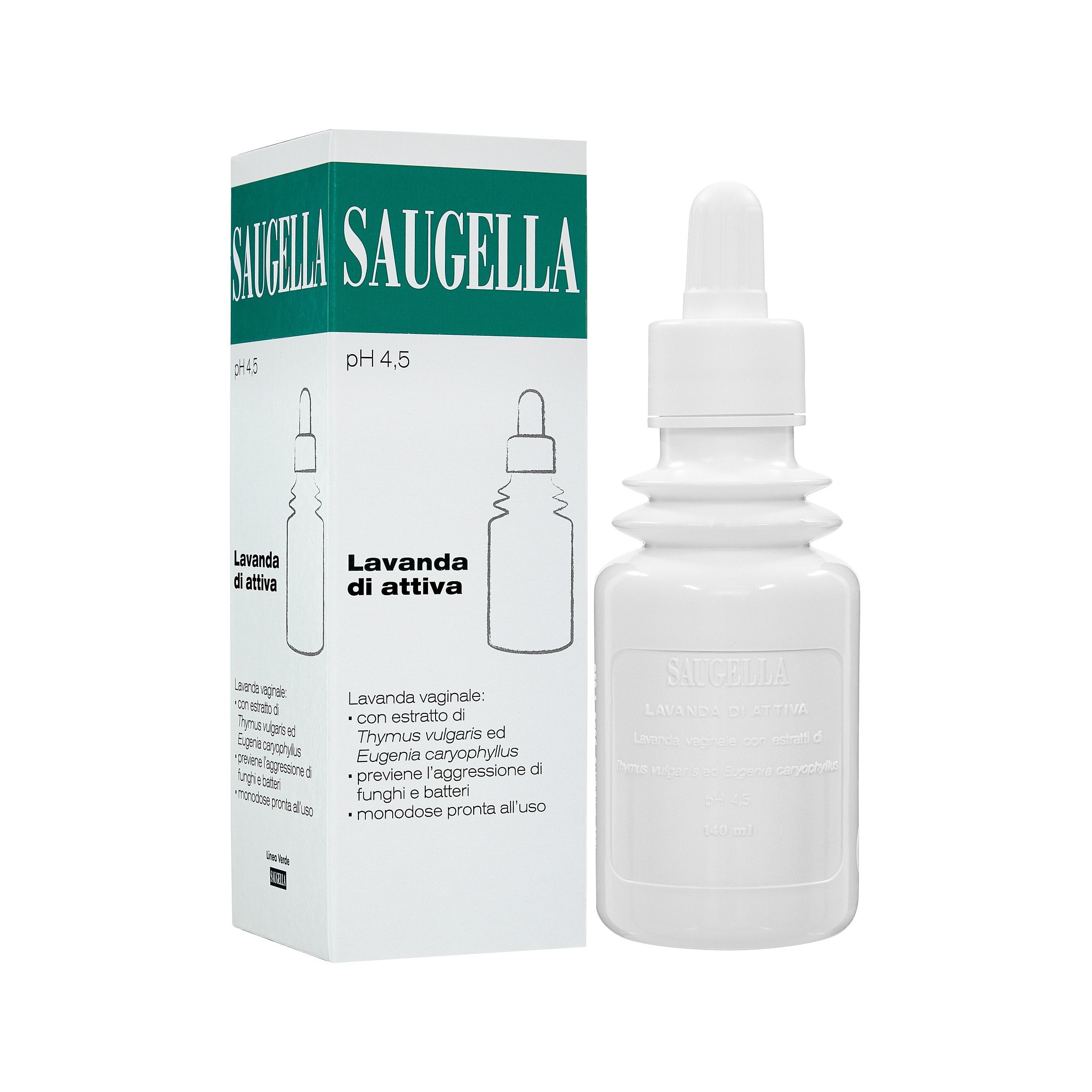 Saugella Lavanda Vaginale Attiva Azione Antimicotica Ph 4,5 140 ml