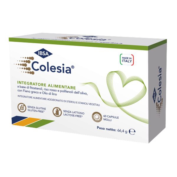 Colesia Soft Gel Integratore per Trigliceridi e Colesterolo 60 Capsule Molli