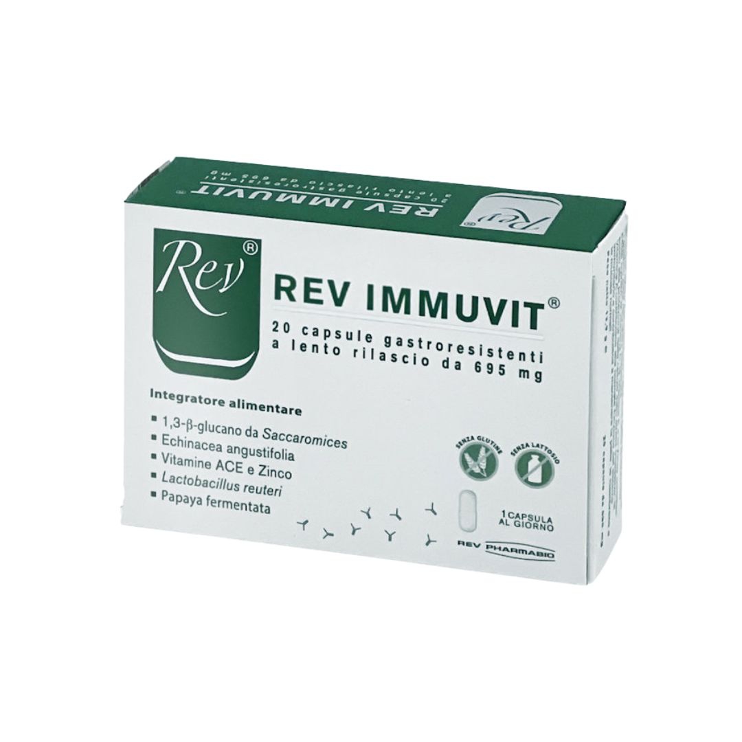 Rev Pharmabio Immuvit Integratore Immunostimolante 20 Capsule