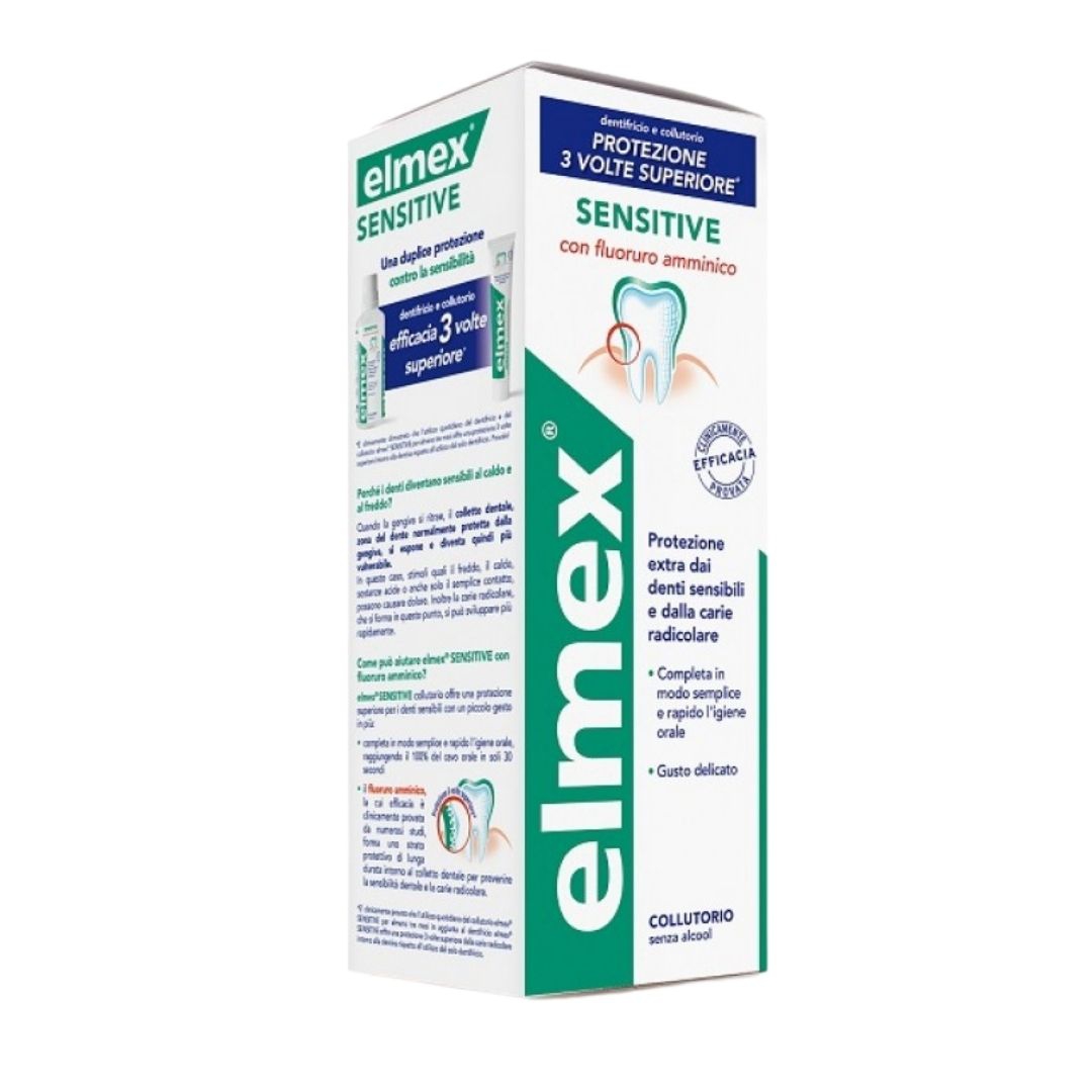 Elmex Sensitive Collutorio Protezione dalle Carie per Denti Sensibili 400 ml