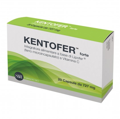 Kentofer Forte Integratore di Ferro e Vitamina C 20 Capsule 727 mg