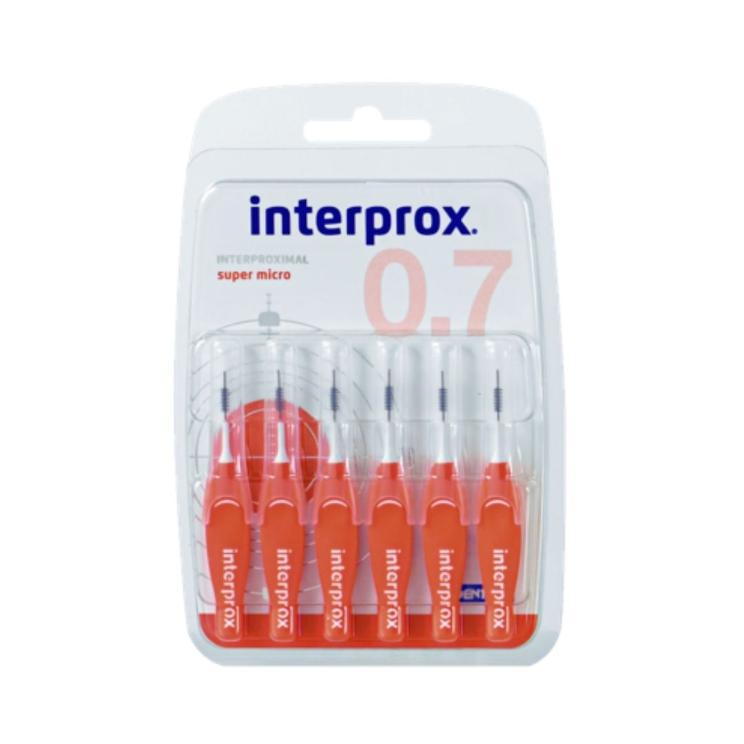 Interprox Super Micro Scovolino Arancione Phd 0.7 mm Blister 6 pezzi