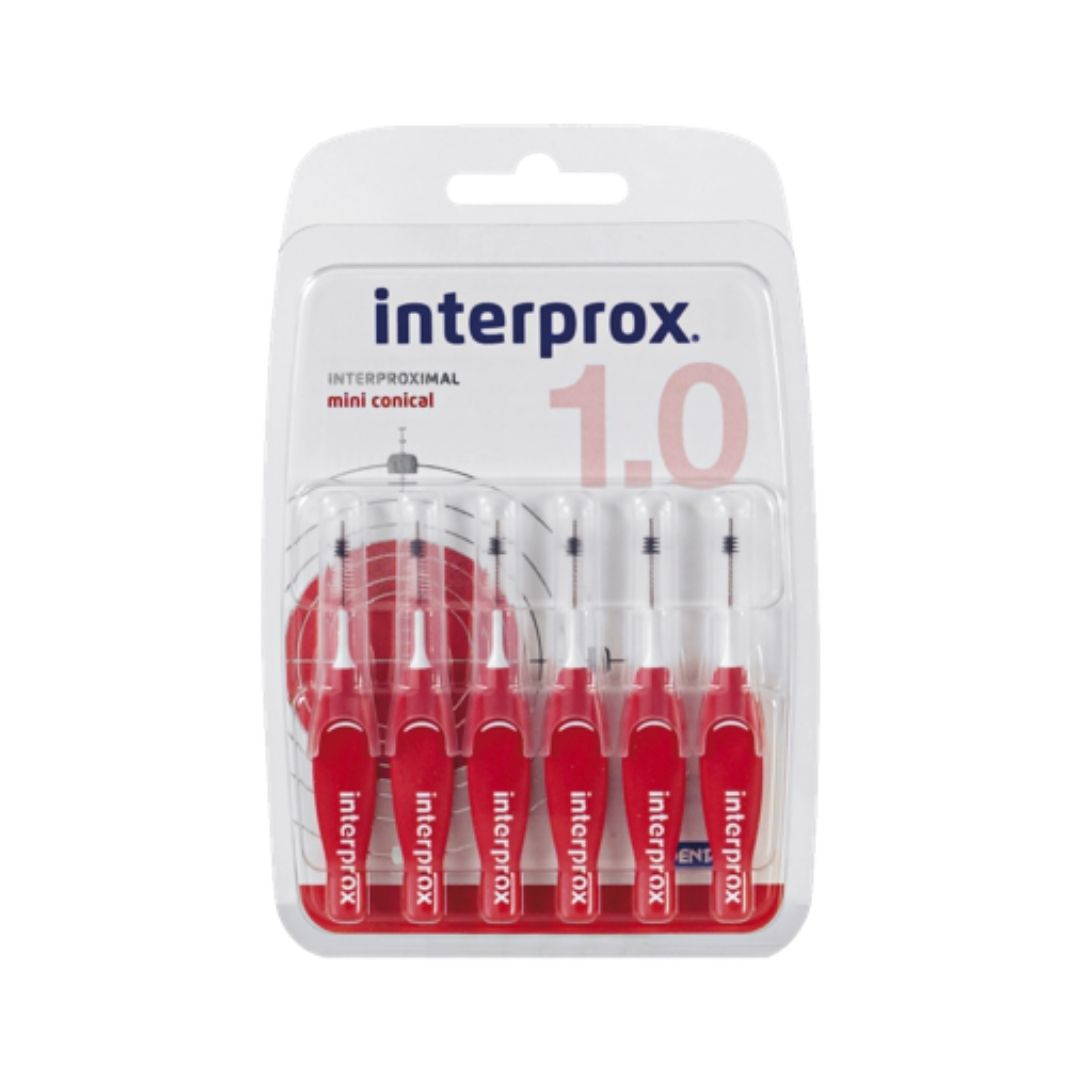 Interprox Mini Conical Scovolino Rosso Phd 1.00 mm Blister 6 pezzi