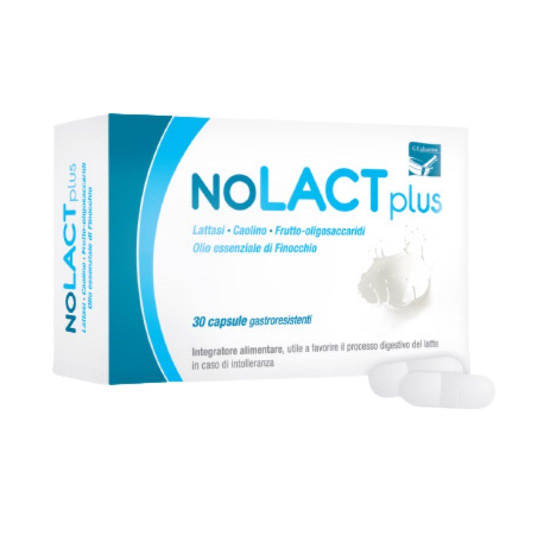 Nolact Plus Integratore per l'Intolleranza al Lattosio 30 capsule