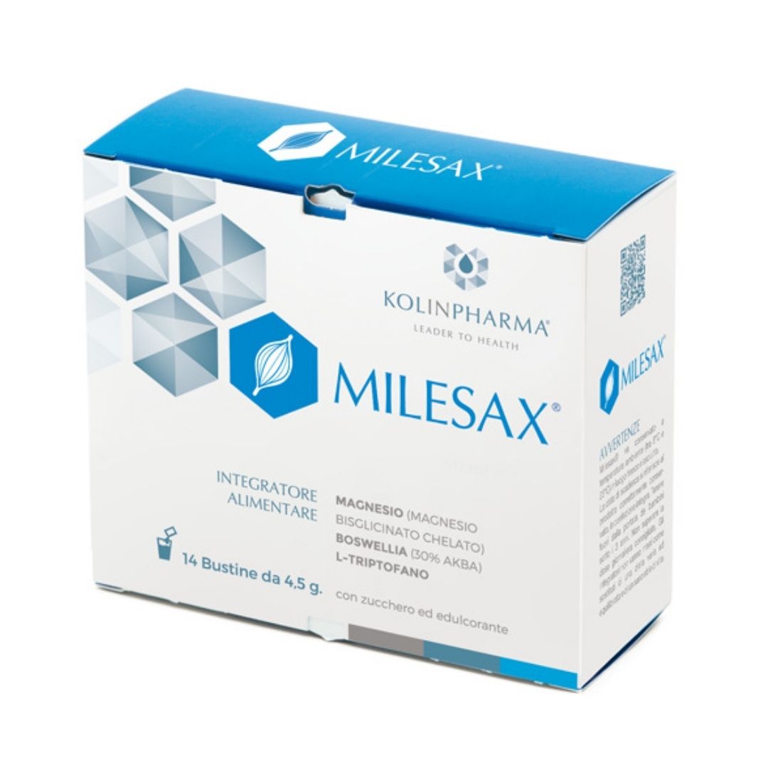 Milesax Integratore con Magnesio per la Funzionalità Muscolare 14 Buste