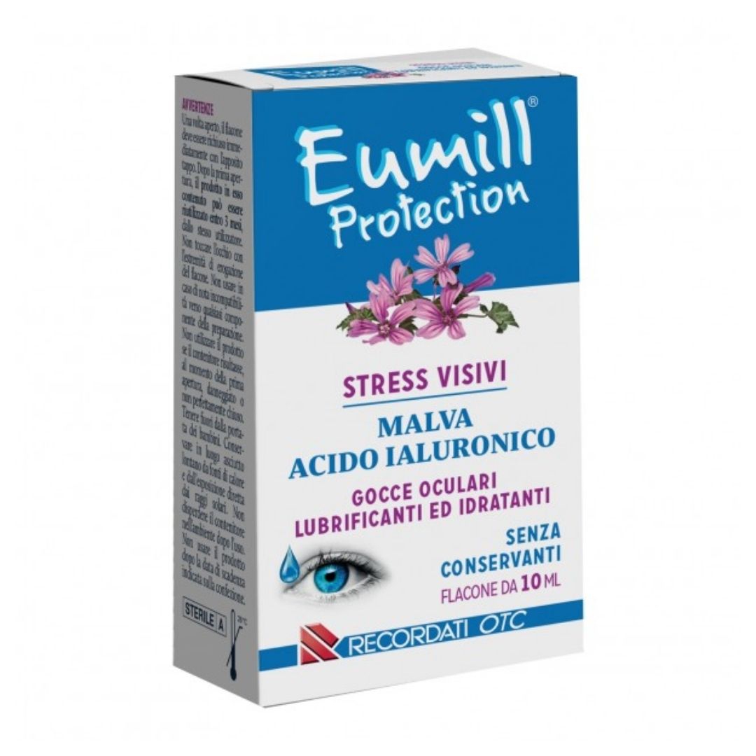 Eumill Protection Stress Visivi Gocce Oculari Idratanti e Lubrificanti 10 ml