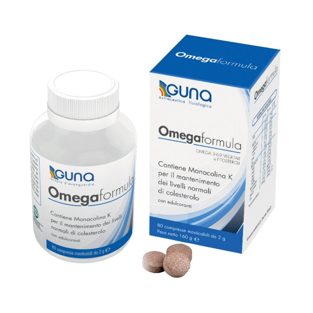 Guna Omega Formula Integratore Alimentare per il Controllo del Colesterolo 80Cpr