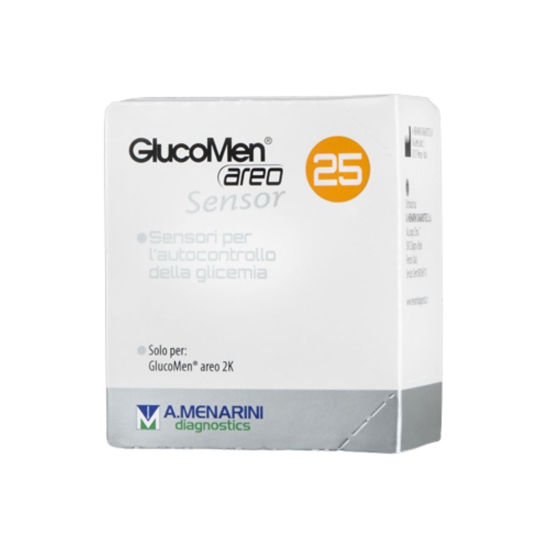 Glucomen Areo Sensor Strisce per Analisi Del Glucosio 25 Pezzi