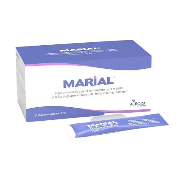 Aurora Biofarma Marial Integratore per il Reflusso 20 Oral Stick 15 ml