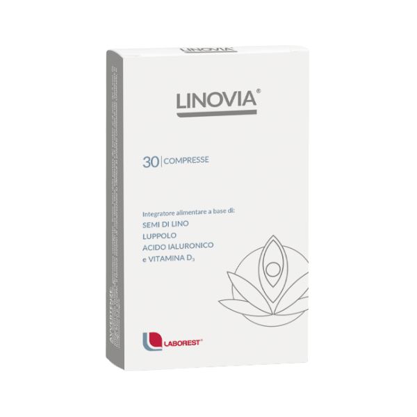 Linovia Integratore Con Semi Di Lino Vitamine D3 E Acido Ialuronico 30 Compresse