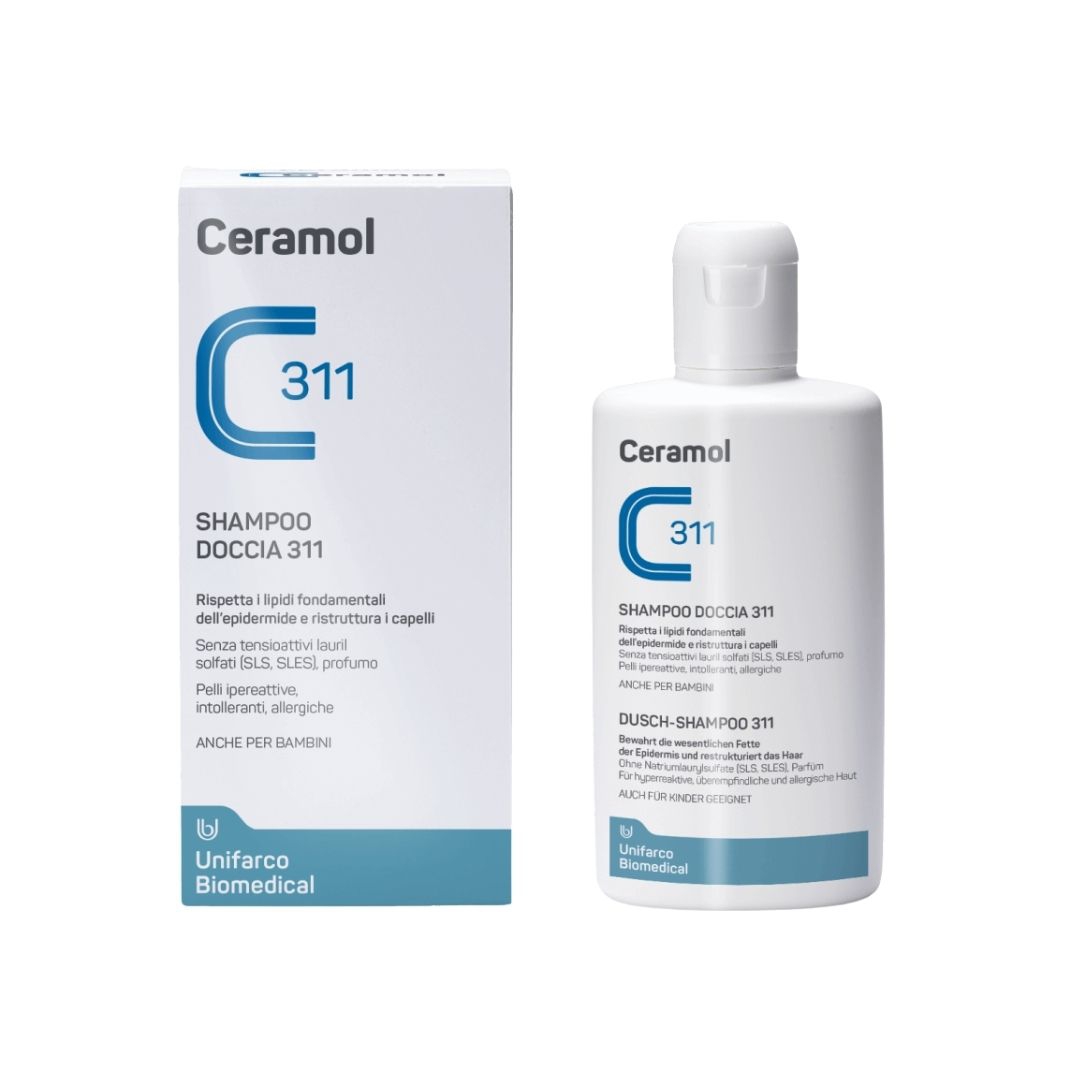 Ceramol 311 Shampoodoccia Detergente Corpo e Capelli per Pelli Sensibili 200 ml
