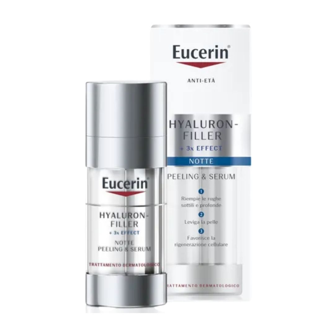 Eucerin Hyaluron Filler Notte Peeling e Serum Esfoliante Idratante Anti Et 30ml