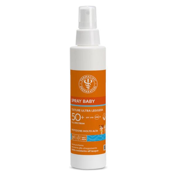 Unifarco Solare Spray Baby Spf50+ Texture Ultra Leggera Protezione Alta 150 ml