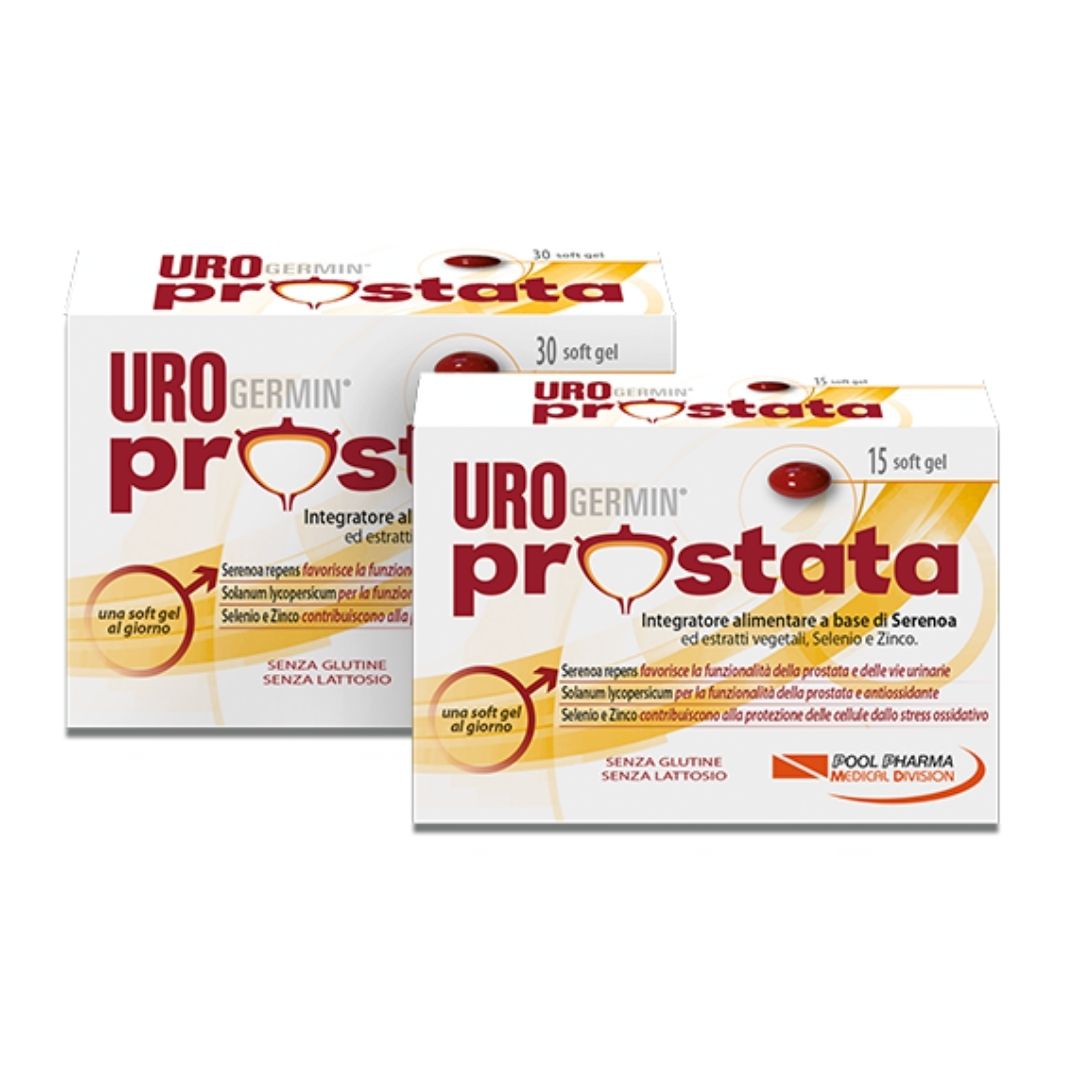 Urogermin Prostata Integratore per le Vie Urinarie 30 + 15 Softgel