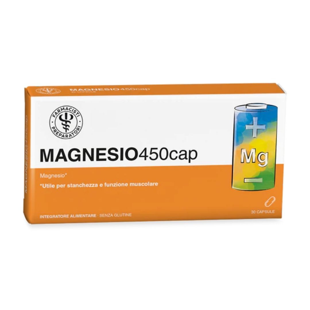 Unifarco Magnesio 450 Integratore Alimentare Contro la Stanchezza 30 Capsule