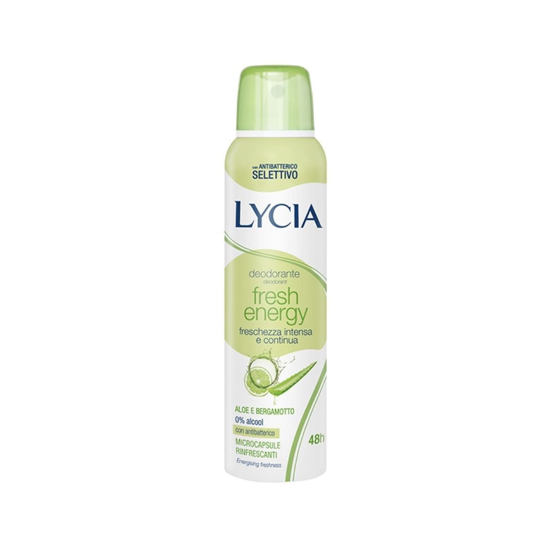 Lycia Fresh Energy Spray Deodorante Freschezza Intensa E Continua 150ml