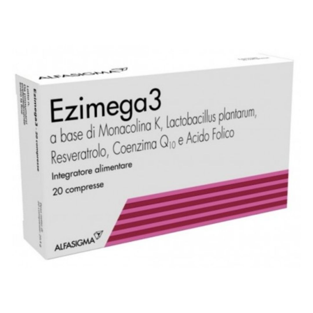 Ezimega3 Integratore Alimentare per il Controllo del Colesterolo 20 Compresse