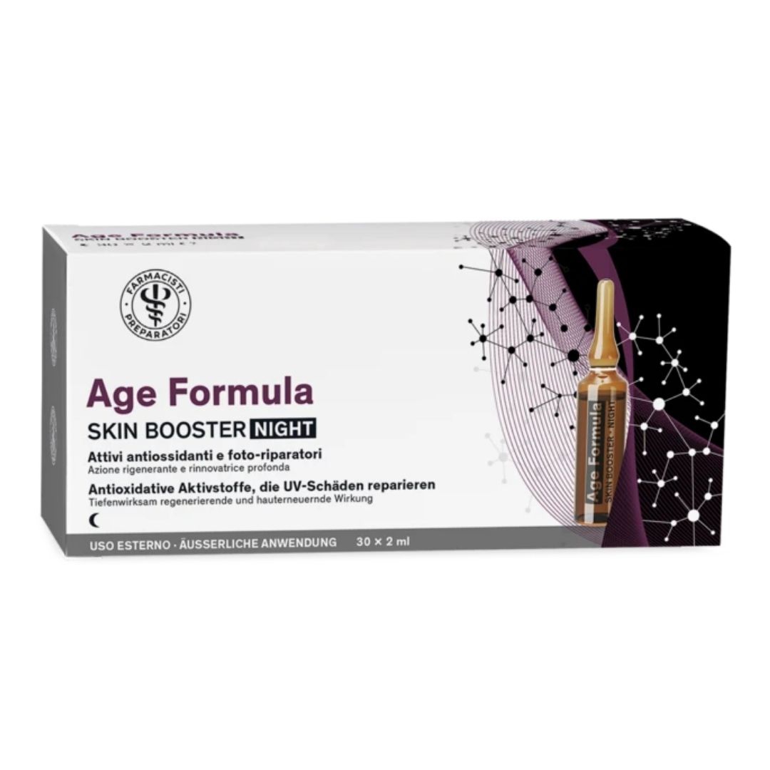 Age Formula Fiale Viso Rigeneranti Skin Booster Night 30 Ampolle 2 ml