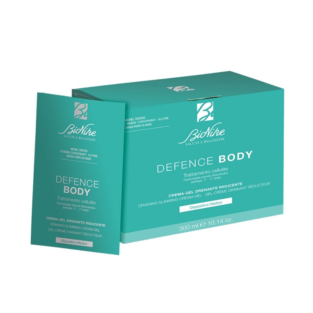 BioNike Defence Body Trattamento Cellulite Crema gel Drenante Riducente 30x10g