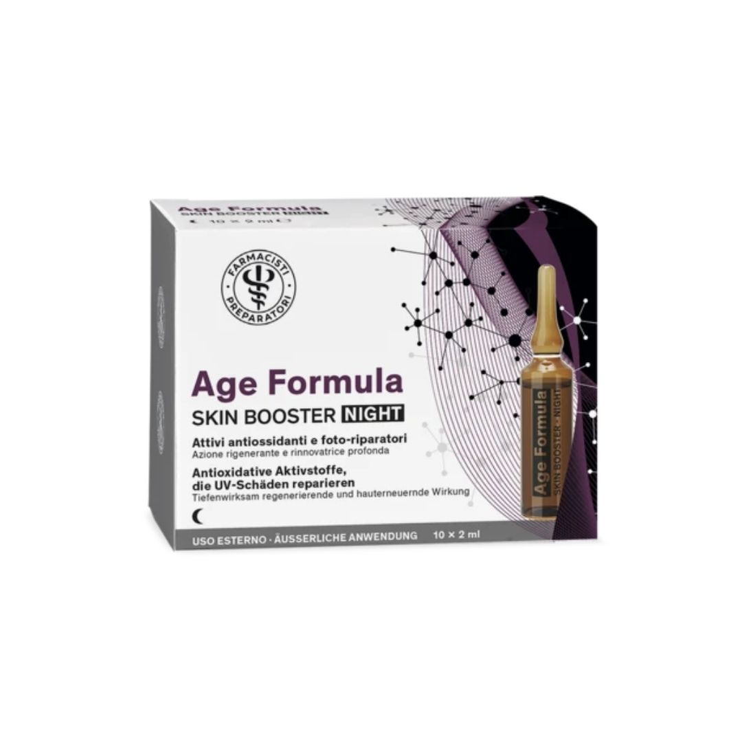 Age Formula Skin Booster Night Fiale Viso Rigeneranti 10 Ampolle 2 ml