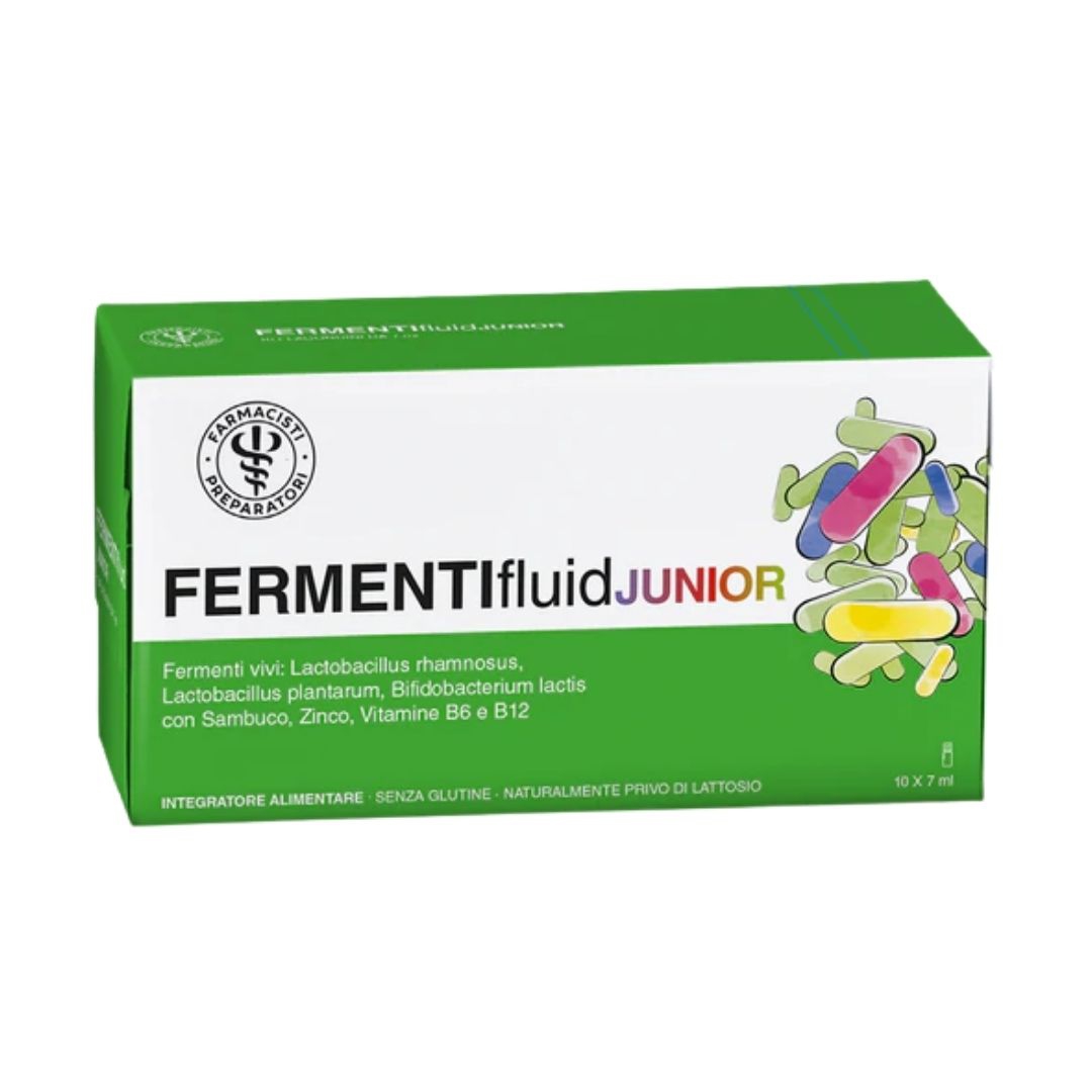 Unifarco FERMENTIfluid Junior Integratore per Bambini 10 Flaconcini x 7 ml