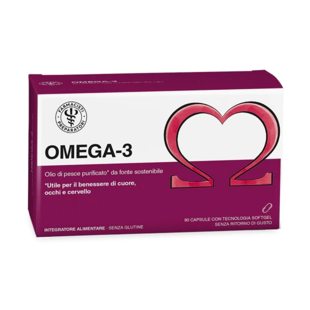 Unifarco Omega 3 Integratore per Cuore, Occhi e Cervello 90 Capsule