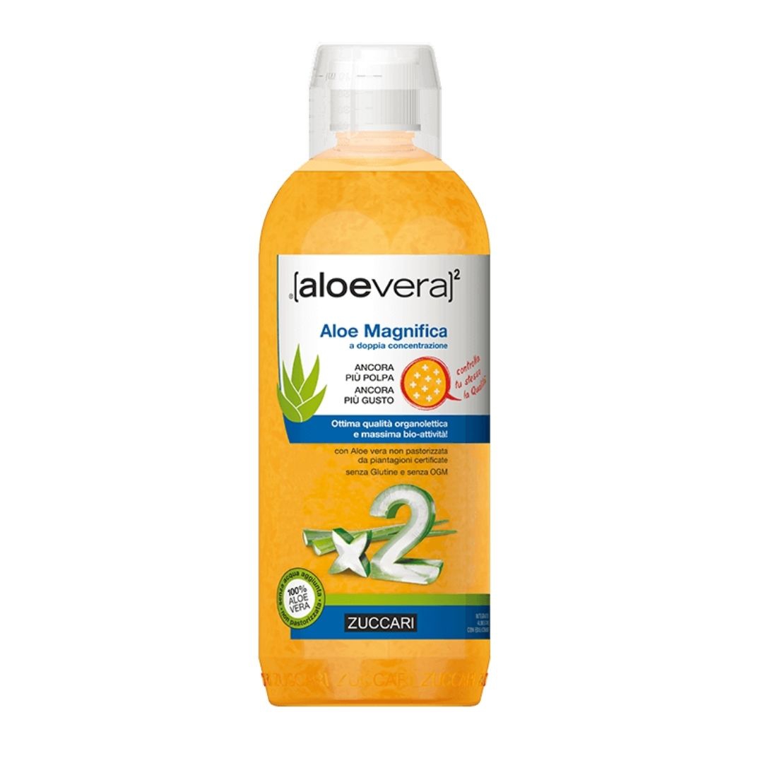 Zuccari Aloevera2 Aloe Magnifica con Edulcorante Integratore Alimentare 1000 ml