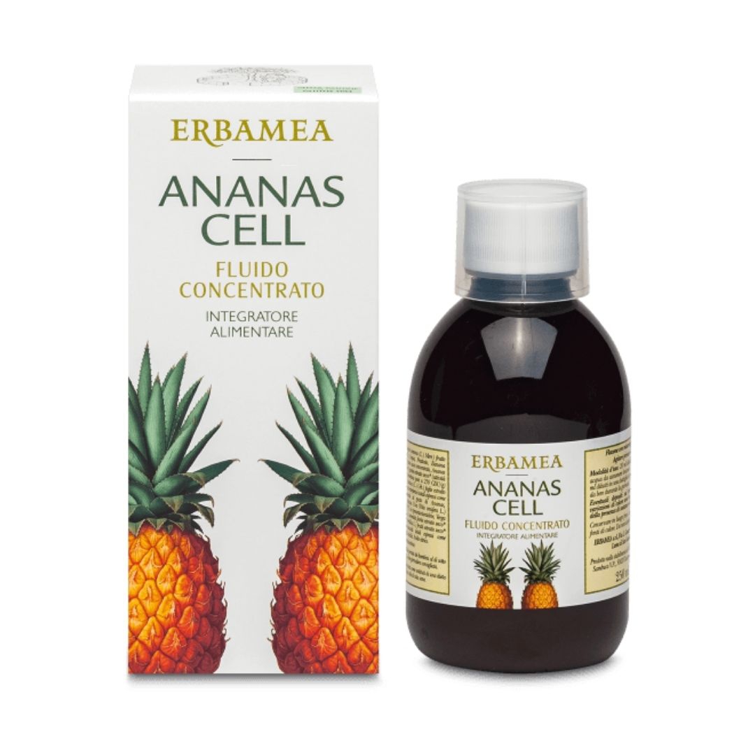 Erbamea Ananas Cell Fluido Concentrato Integratore Alimentare Cellulite 250 ml