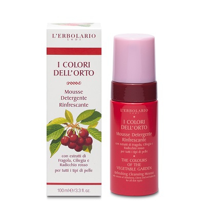 L'erbolario I Colori Dell'orto Rosso Mousse Detergente Rinfrescante 100 ml