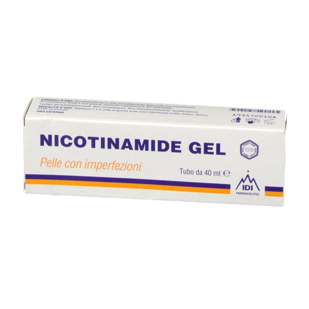 Nicotinamide Gel Trattamento per Viso con Imperfezioni e Acne 40 ml