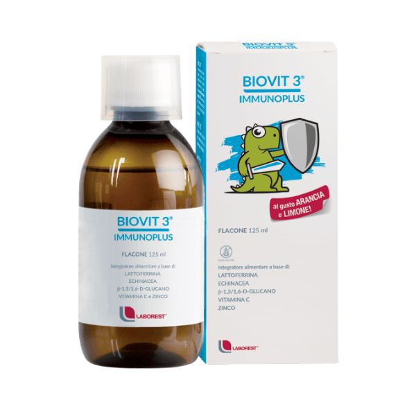 Biovit 3 Immunoplus Integratore Per Bambini Per Il Sistema Immunitario 125 ml