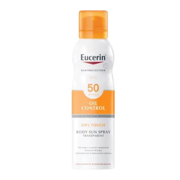 Eucerin Sun Oil Control Spray Corpo Dry Touch Transparent SPF50 200 ml