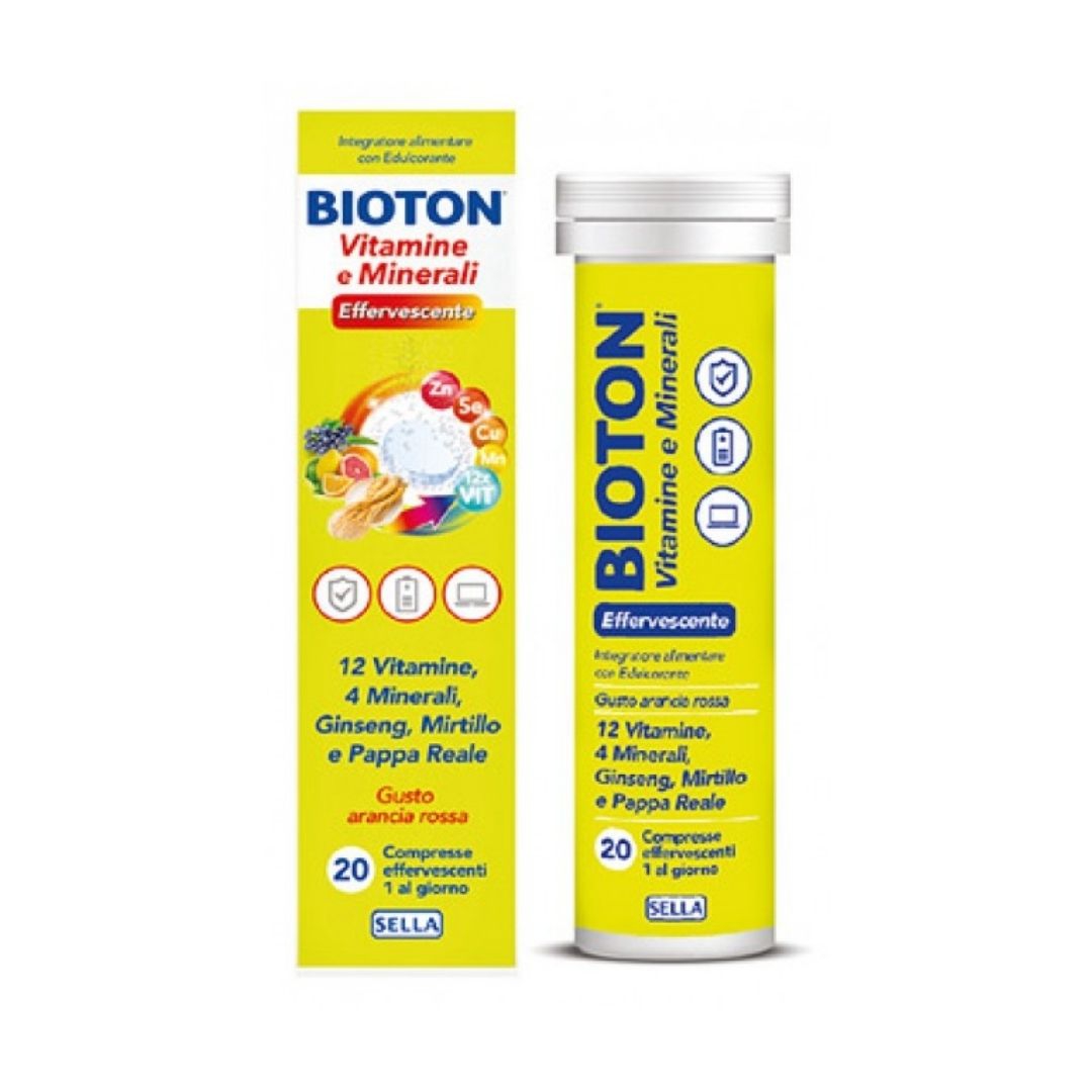 Bioton Vitamine E Mineali Integratore Multivitaminico 20 Compresse Effervescenti