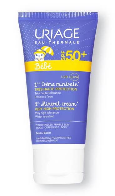 Uriage Bb Creme Mineral Crema con Protezione Elevata Per Bambini Spf50+ 50 Ml