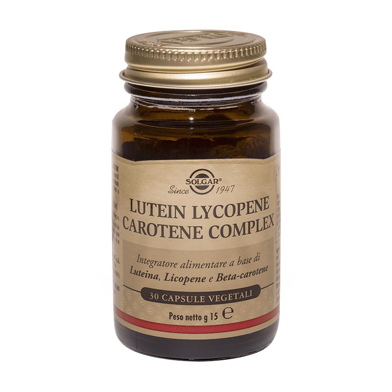 Solgar Multinutrient Lutein Lycopene Carota Complex Integratore 30 Capsule