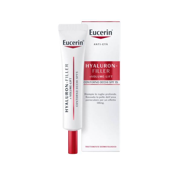 Eucerin Hyaluron Filler + Volume Lift Contorno Occhi con Protezione SPF15 15 ml