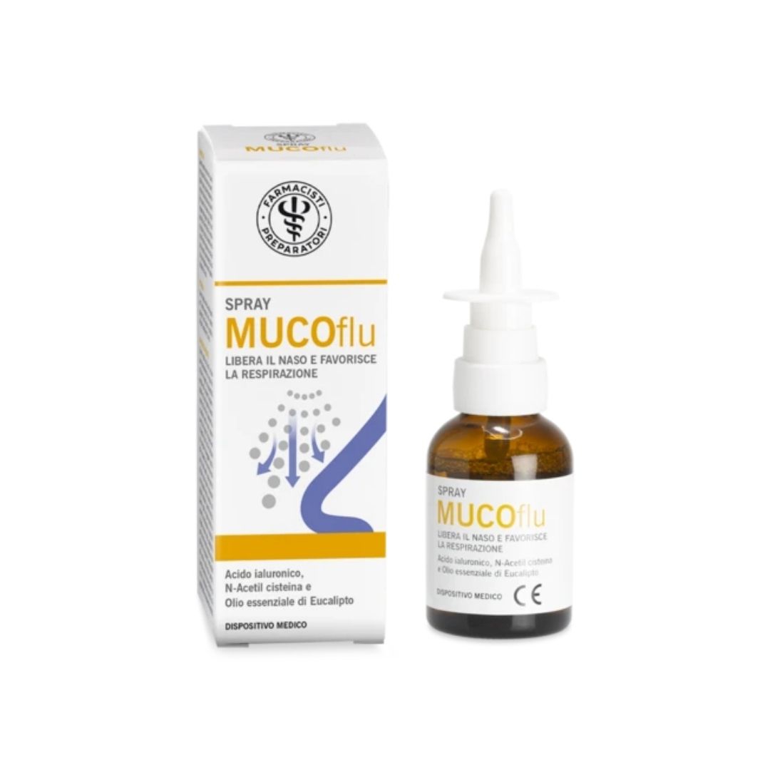 Unifarco Mucoflu Spray Nasale che Favorisce la Respirazione 30 ml