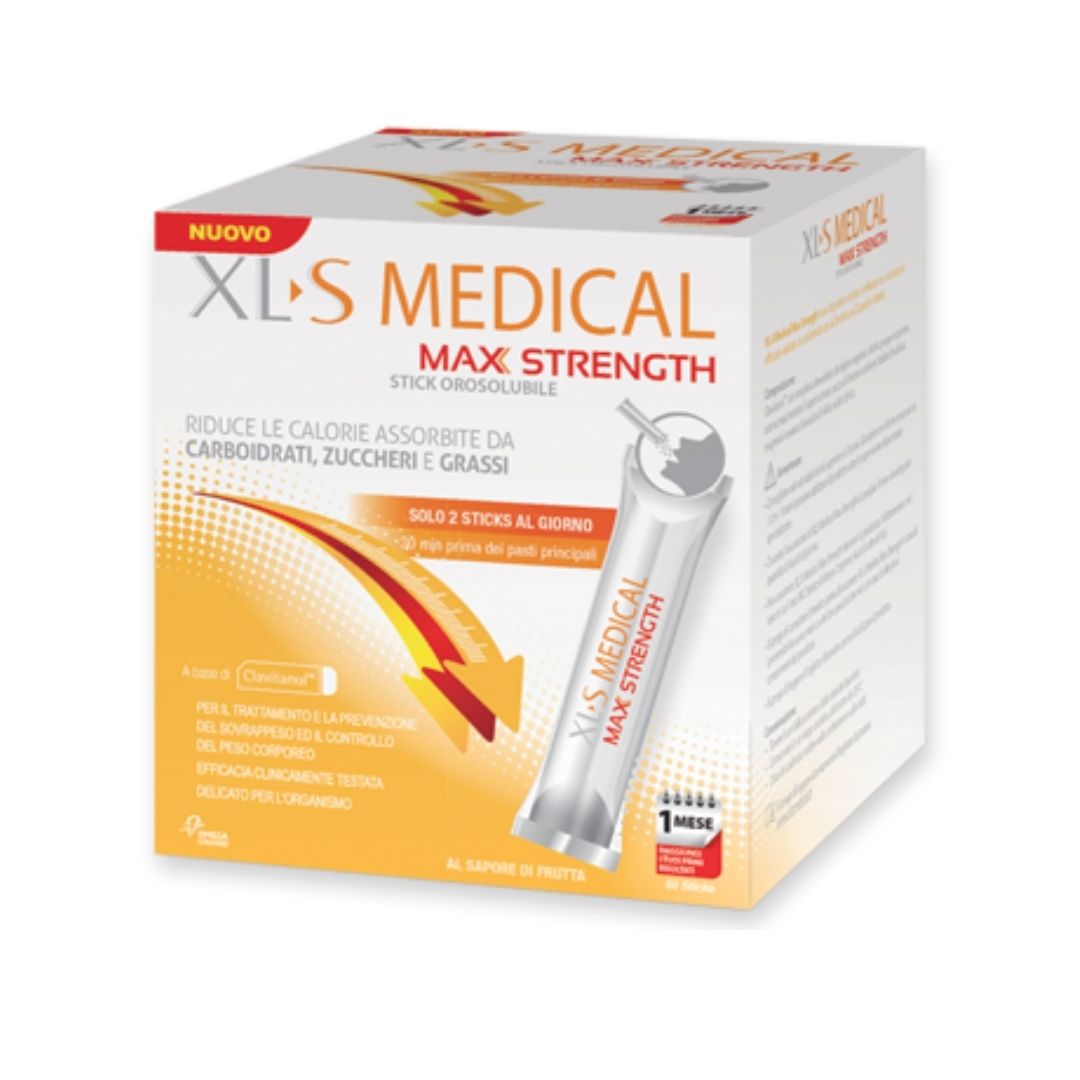 Xls Medical Max Strength Integratore per la Riduzione delle Calorie 60 Stick