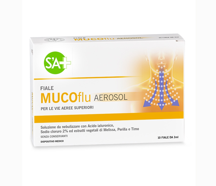 Unifarco Aerosol Mucoflu Soluzione Ipertonica 10 Fiale Monodose da 3 ml