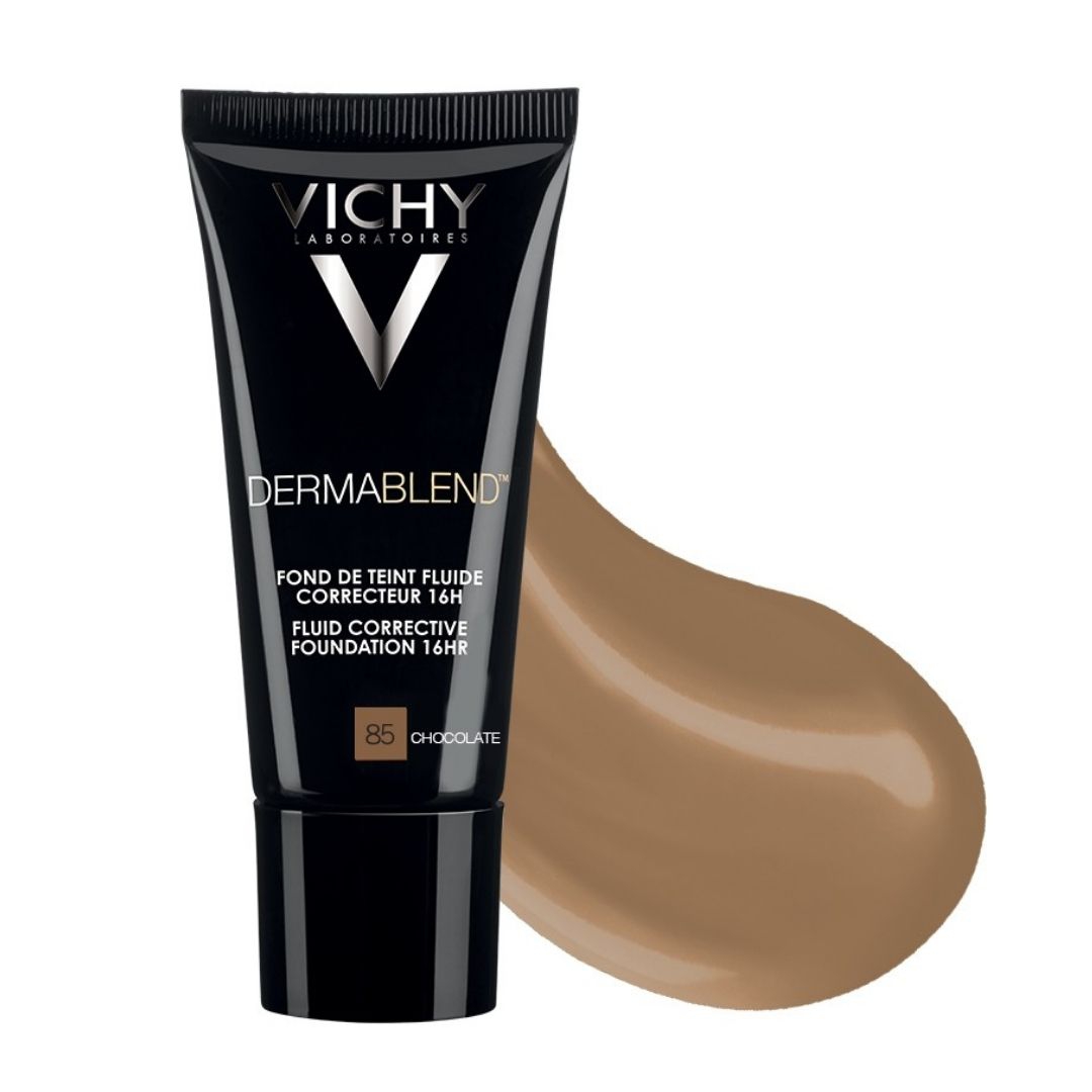 Vichy Dermablend Fondotinta Correttore Fluido SPF25 N.85 Chocolate 30 ml