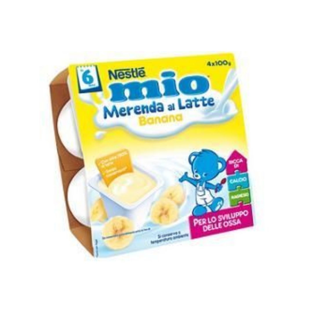 Nestle Mio Merenda al Latte Gusto Banana 4 x 100 g