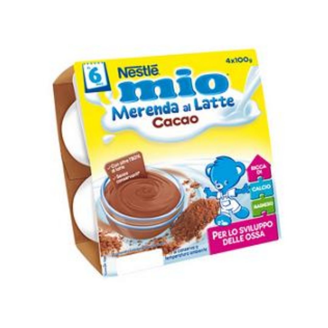 Nestle Mio Merenda al Latte Gusto Cacao 4 x 100 g