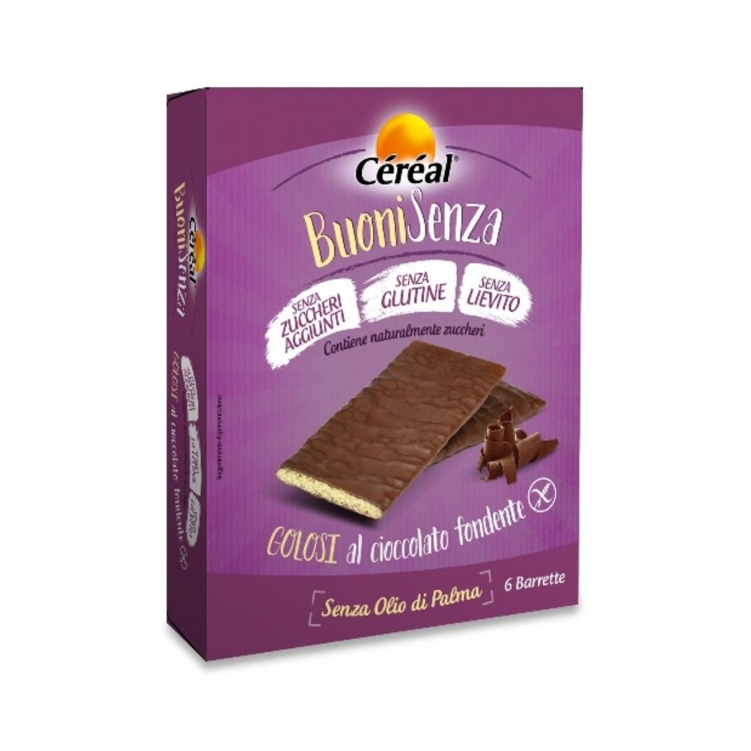 Cereal Buoni Senza Golosi Cioccolato Fondente 6 Barrette