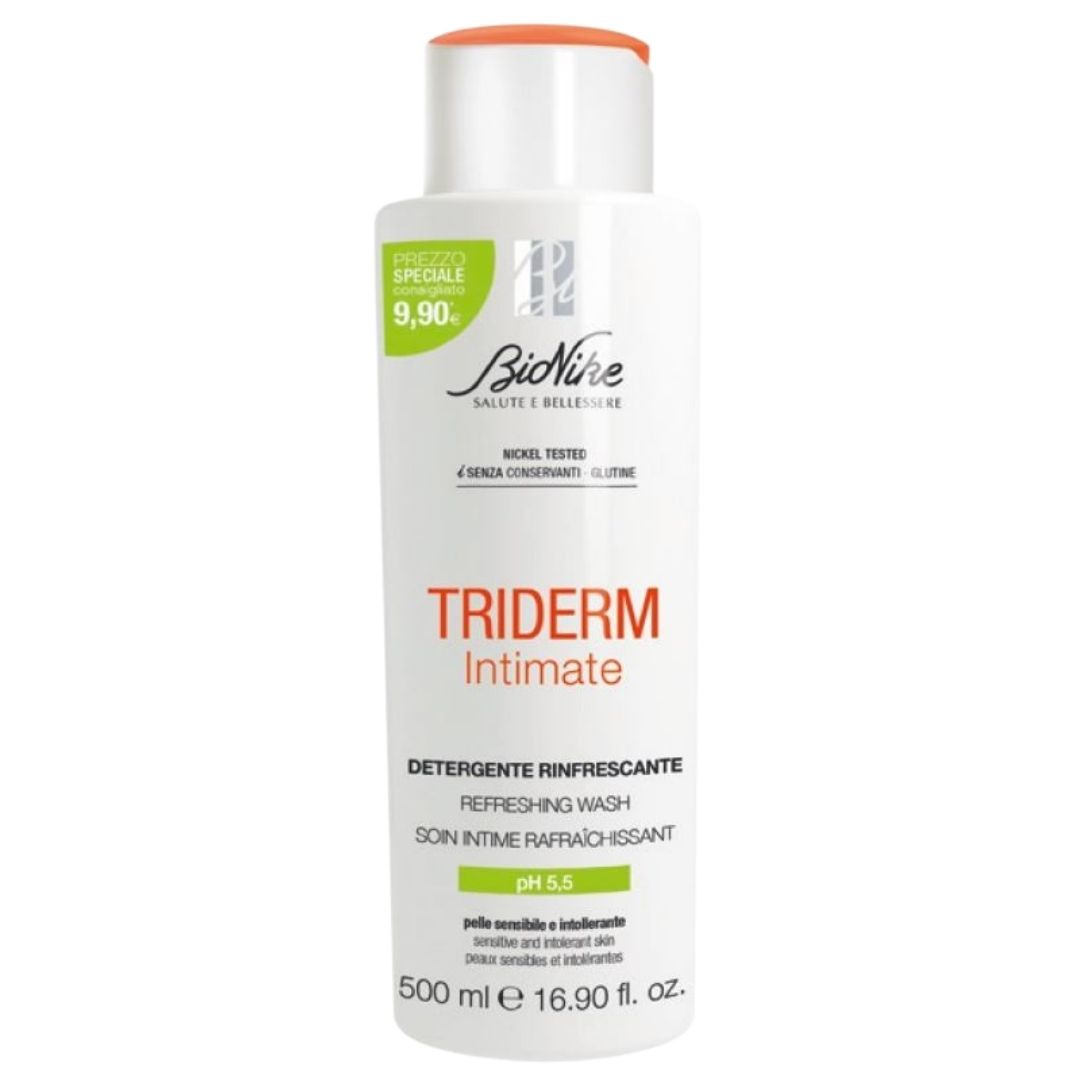 Bionike Triderm Intimate Detergente Rinfrescante Ph 5.5 Pelle Sensibile 500 ml