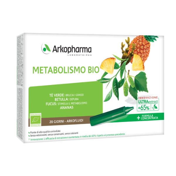 Arkofarm Arkofluidi Ultra Suoni Metabolismo Bio 20 Fiale