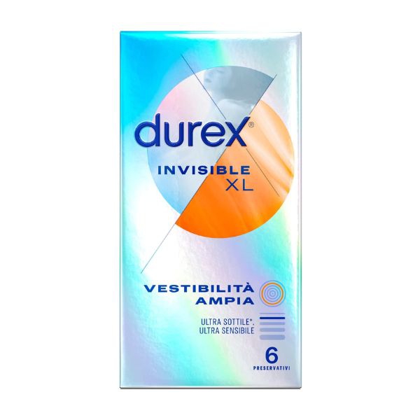 Durex Invisible XL Profilattico Ultra Sottile 6 Pezzi